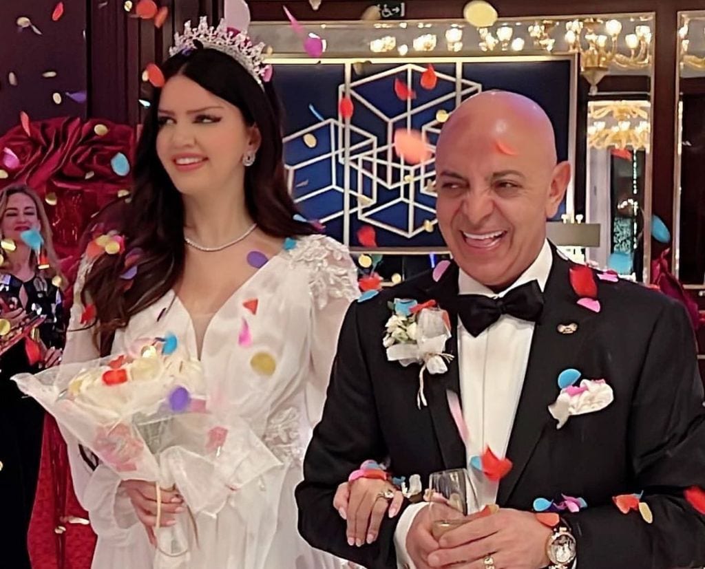 Raquel Hernández en el día de su boda