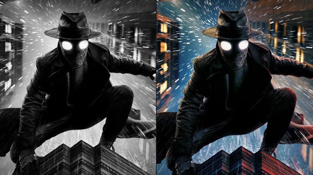 En blanco y negro auténtico o  odo color, así puedes vivir la experiencia de 'Spider-Noir'