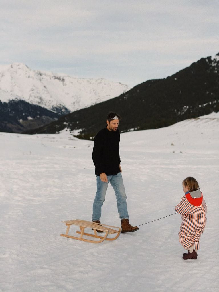 Marco Juncadella en una escapada familiar a Baqueira.