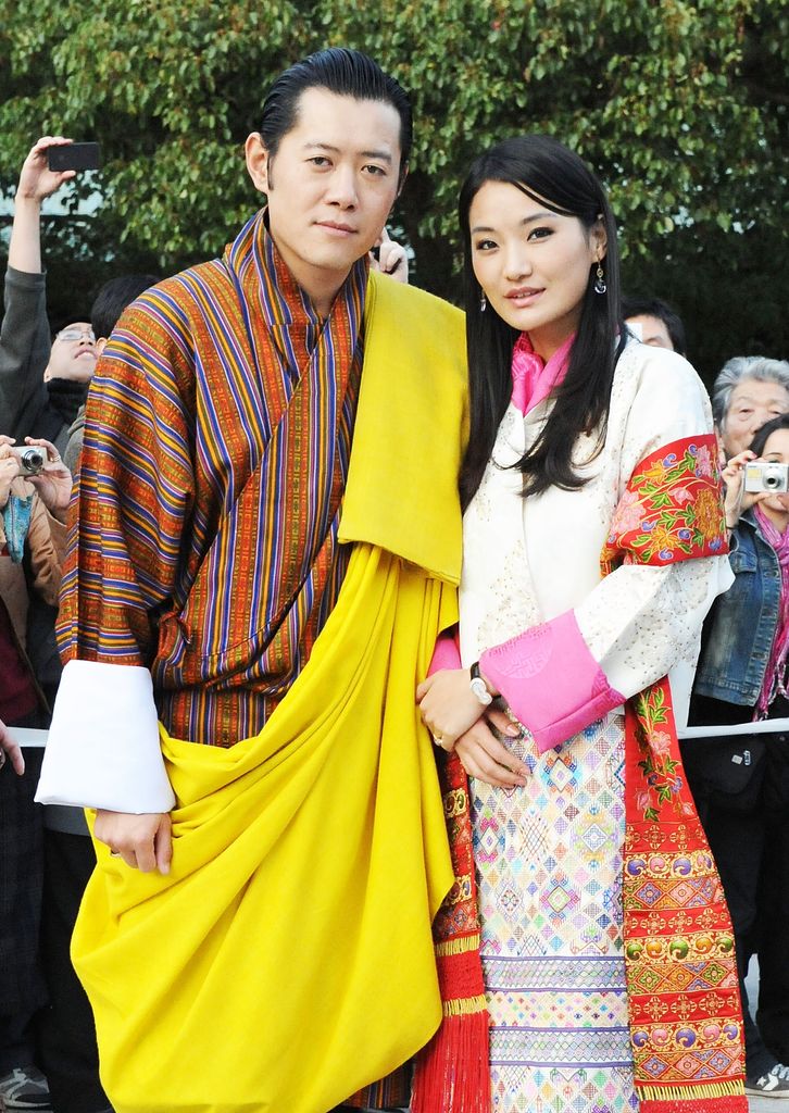 El rey Jigme Khesar Namgyel Wangchuck y la reina Jetsun Pema de Bután en Japón.