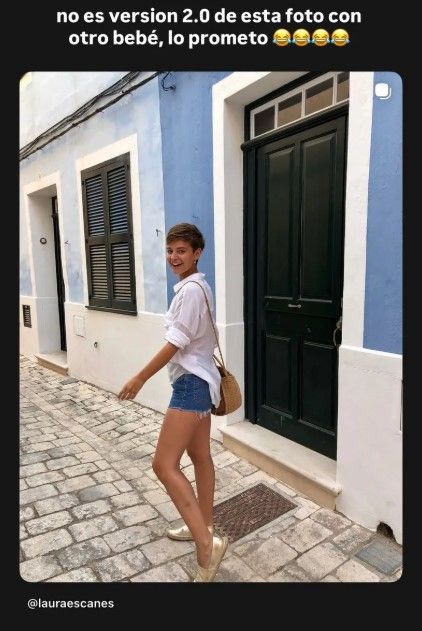 La 'influencer' ha bromeado con el rumor de que esperaba un segundo bebé, dado que las fotos eran similares