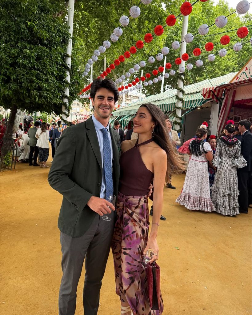 Claudia Jiménez y su novio