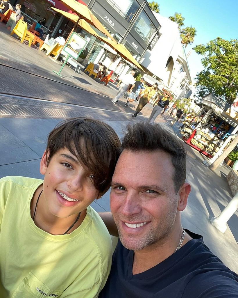 Patricio y su hijo Santino