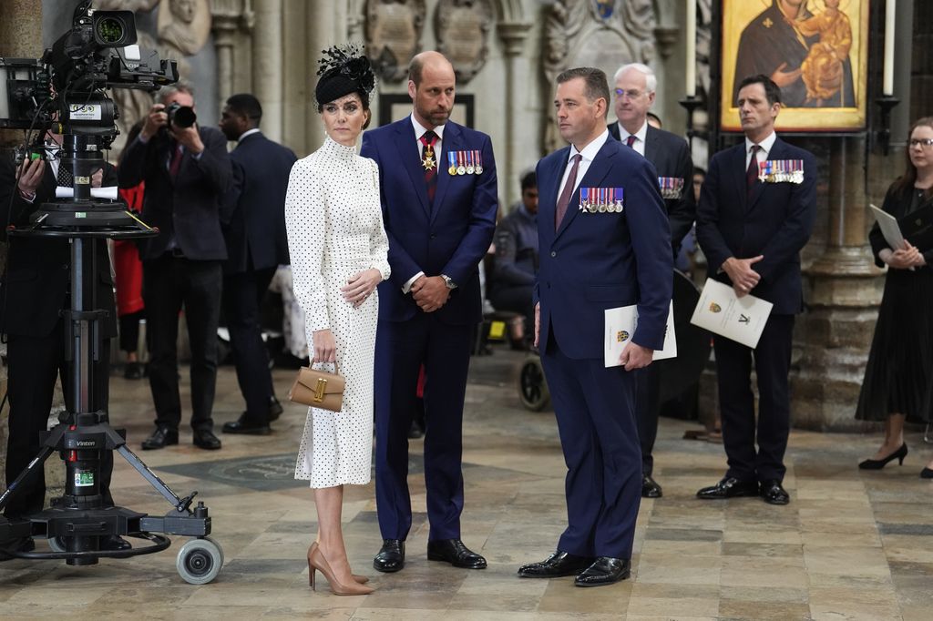 El príncipe Guillermo y Kate Middleton en la Abadía de Westminster