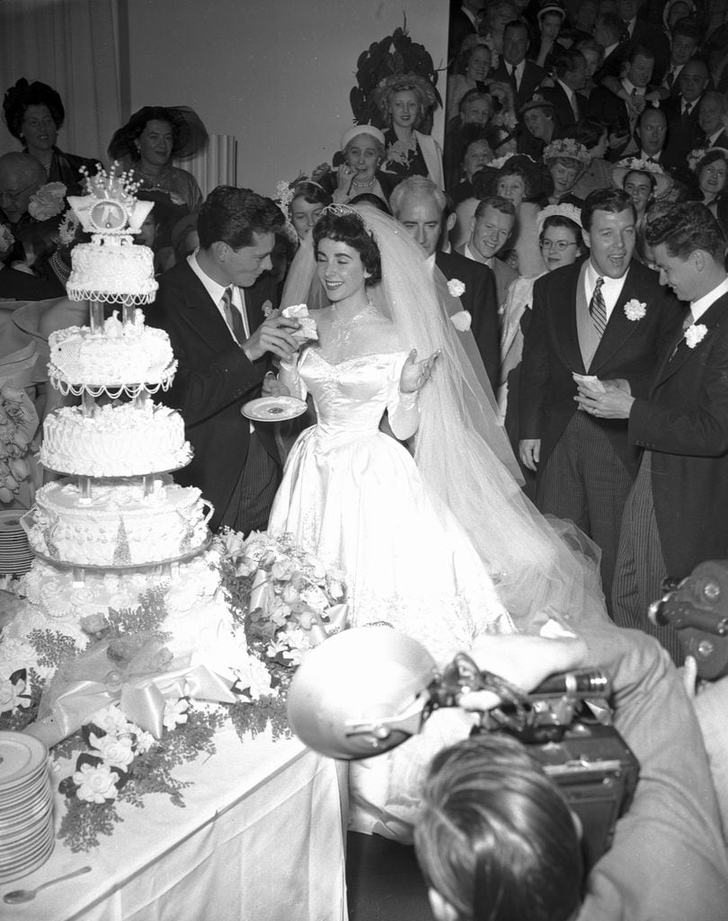 Tartas de boda de actrices de Hollywood Elizabeth Taylor