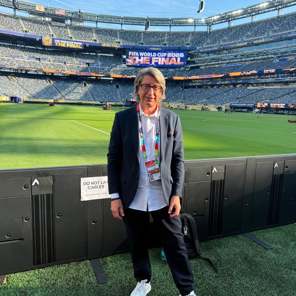 Juan Carlos Rivero en el MetLife Stadium donde se disputará la final