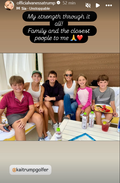 Vanessa Trump compartió esta linda foto junto a sus cinco hijos tras revelar que padece cáncer.