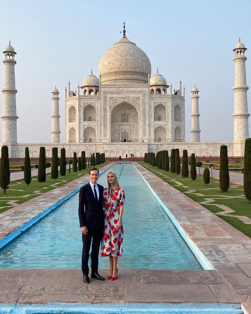 Ivanka Trump y Jared Kushner en la India, en febrero de 2020.