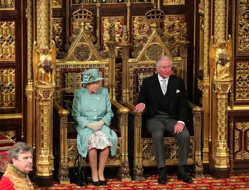 Isabel II y Carlos de Inglaterra