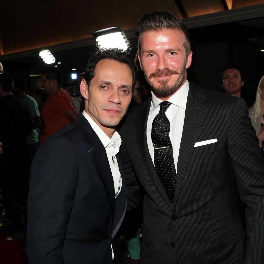 Marc Anthony and David Beckham friendship