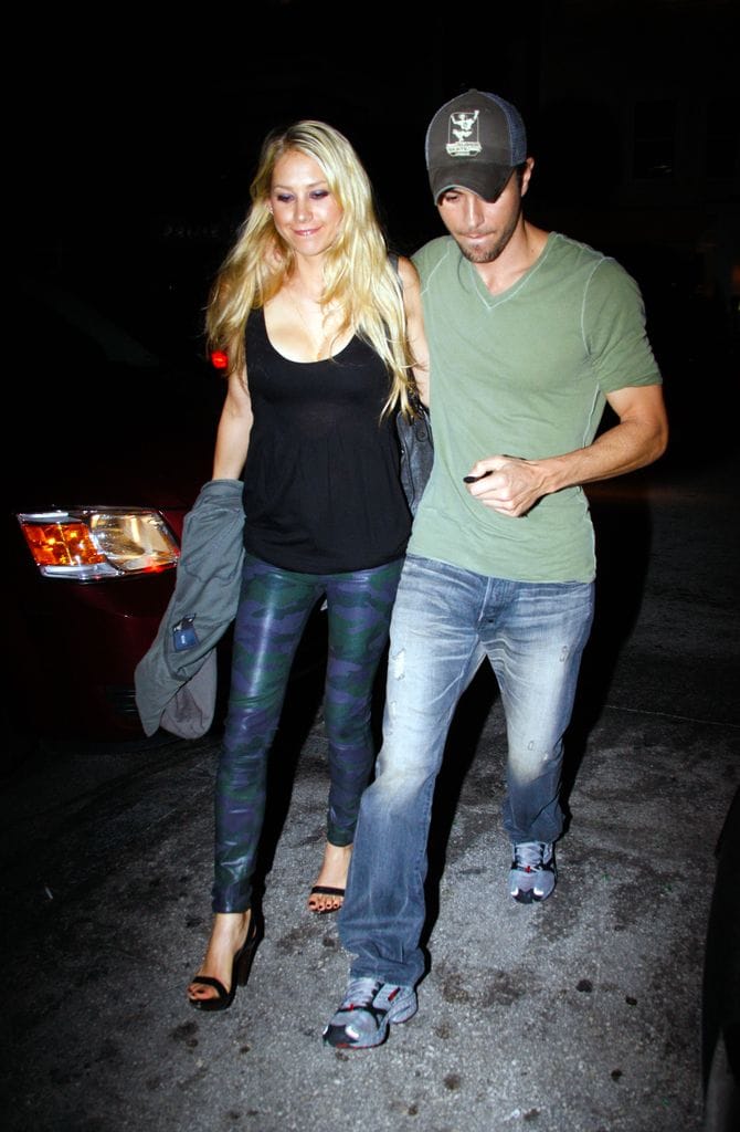 Anna Kournikova y Enrique Iglesias en Miami. 13/11/2010
