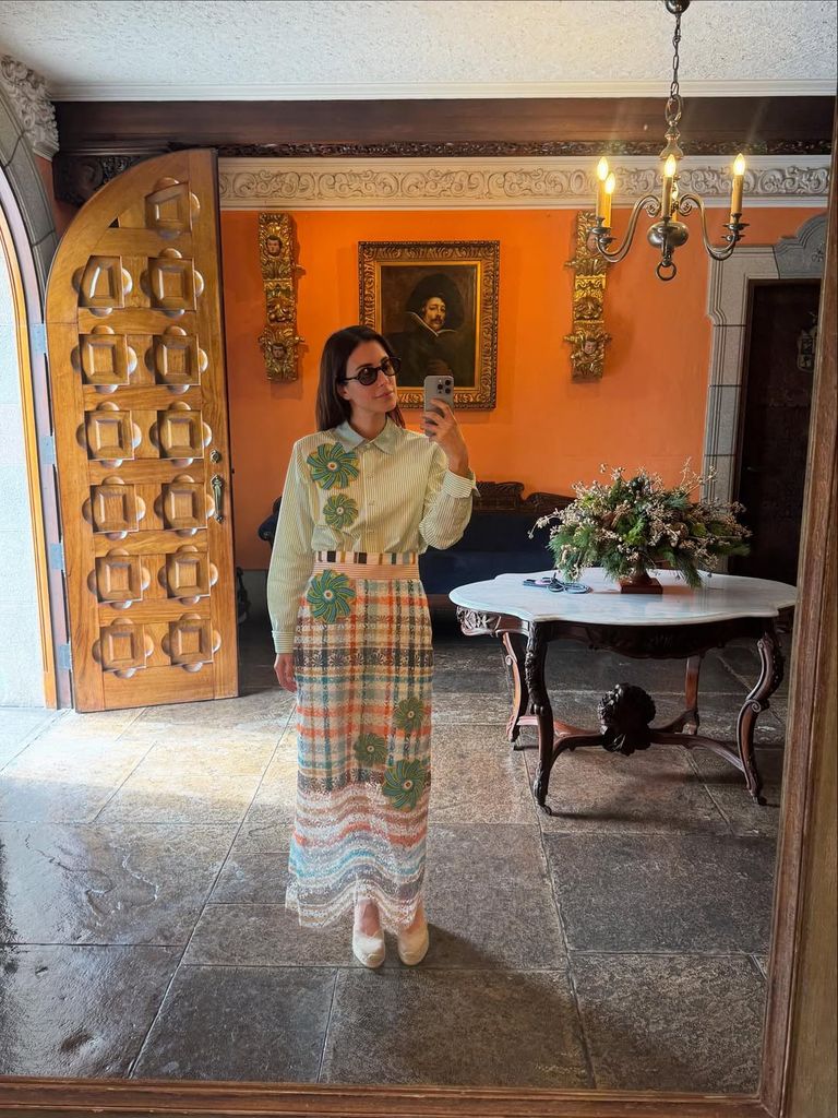 Sassa de Osma pasando la Navidad en Lima, Perú con su familia.