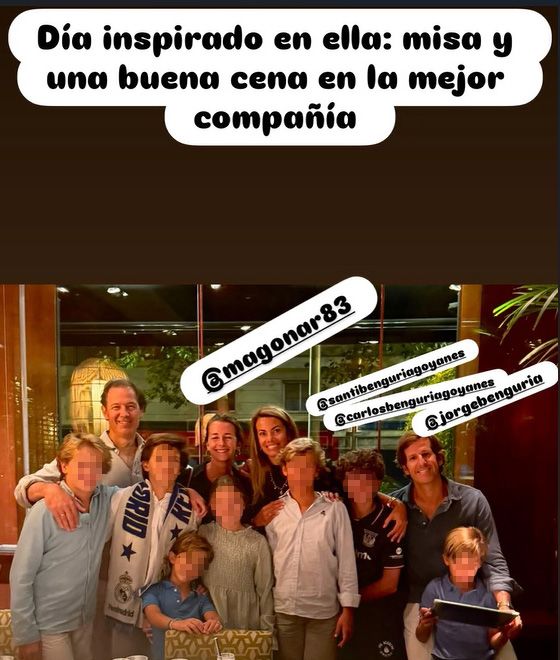 Carla ha compartido la imagen de la entrañable reunión para acabar el día