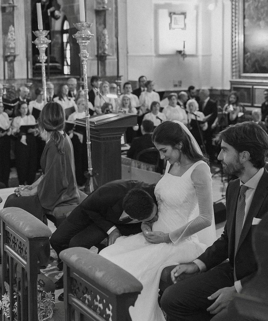 Alberto Herrera y Blanca el día de su boda