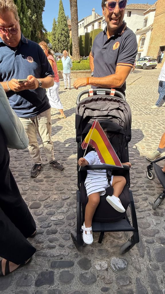 Lourdes Montes y Fran Rivera en la manifestación de Roda