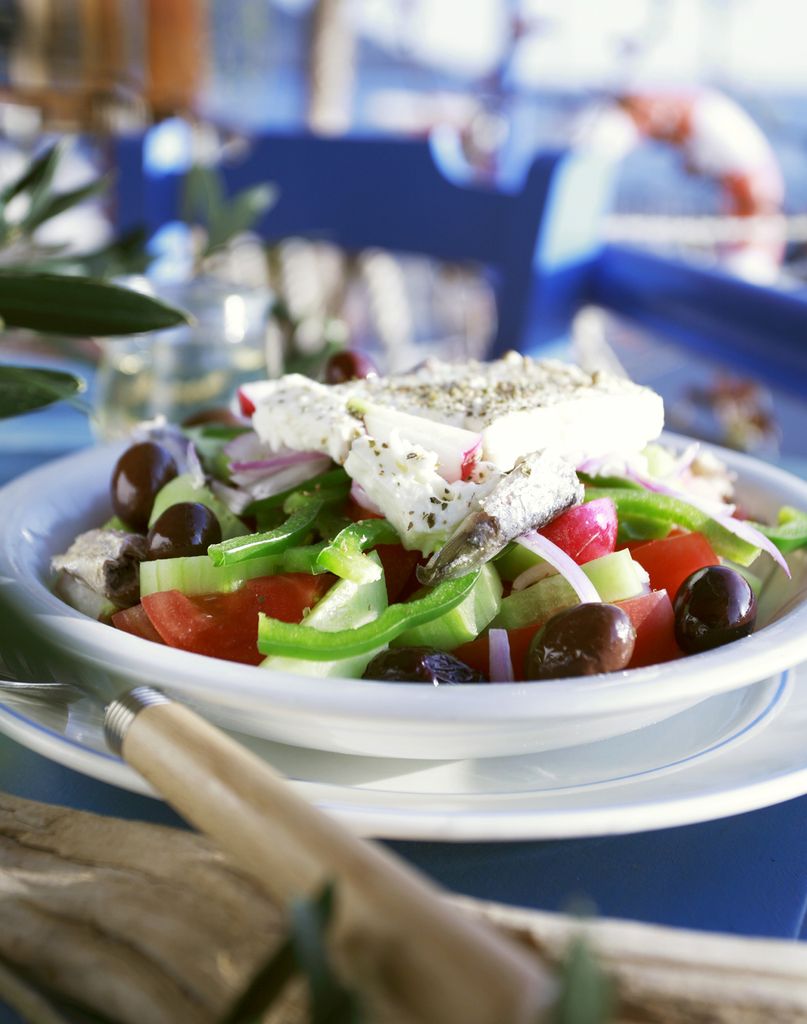Ensalada griega Horiatiki.