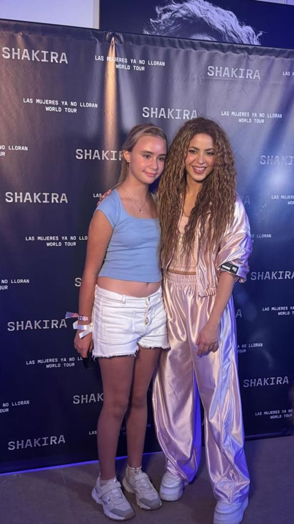 Shakira y Zulu, hija de Antonio de la Rúa, celebraron un buen encuentro detrás de escena
