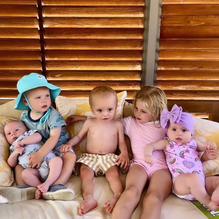 La reunión de primos incluyó a los tres hijos de Barron y a los dos de Paris