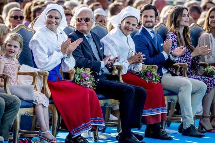 Victoria de Suecia en el día de su cumpleaños