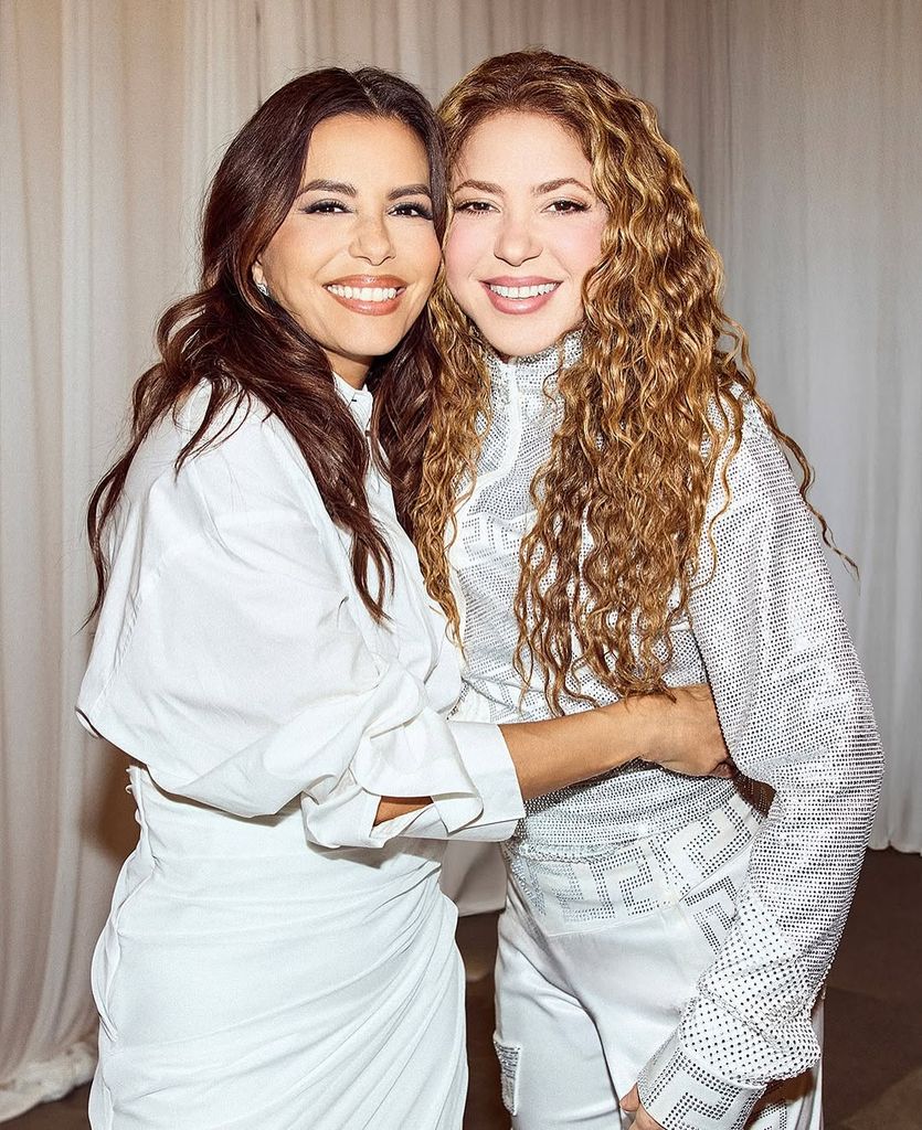 Eva Longoria en el concierto de Shakira en Ciudad de México