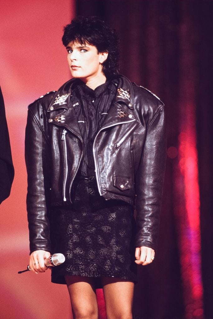 Estefanía de Mónaco en un show televisado en París, 1988.