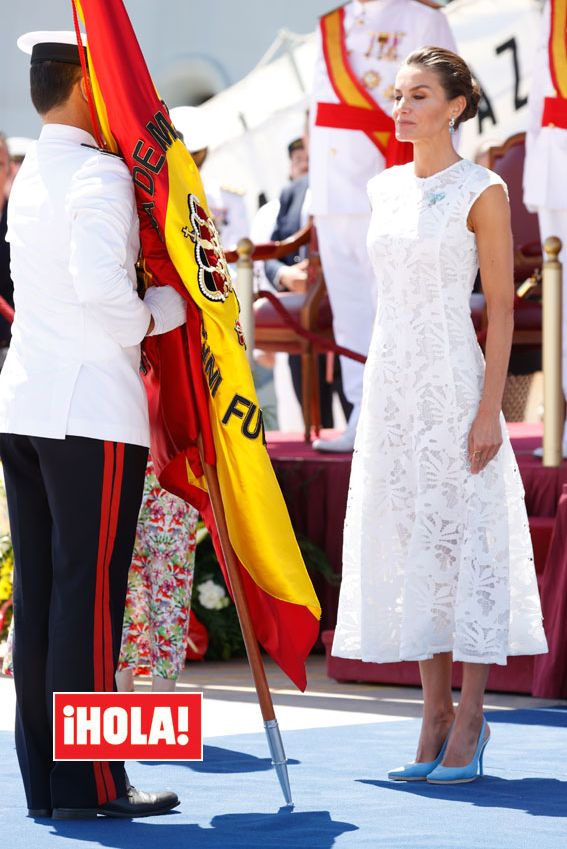 Reina Letizia vestido blanco
