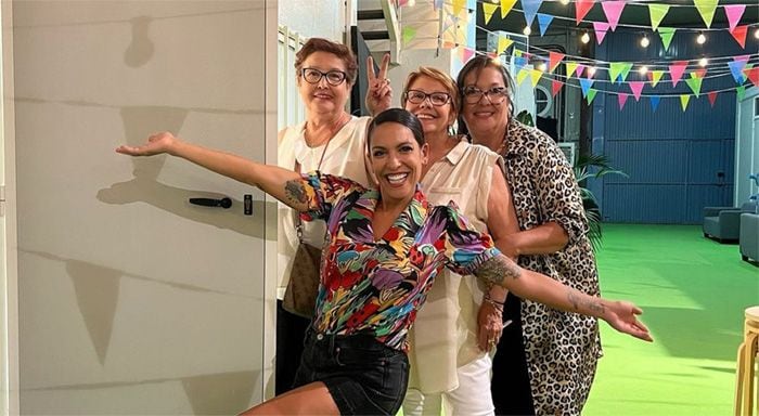 Lorena Castell con su madre y sus tías en 'MasterChef Celebrity'