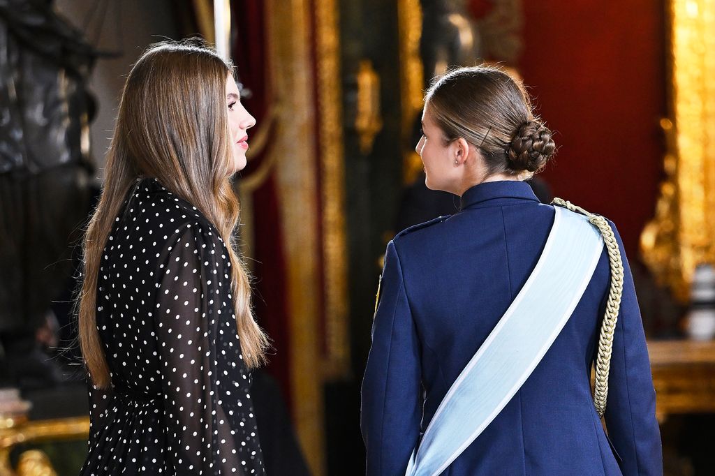 La princesa Leonor y la infanta Sofía el Día de la Fiesta Nacional 2025