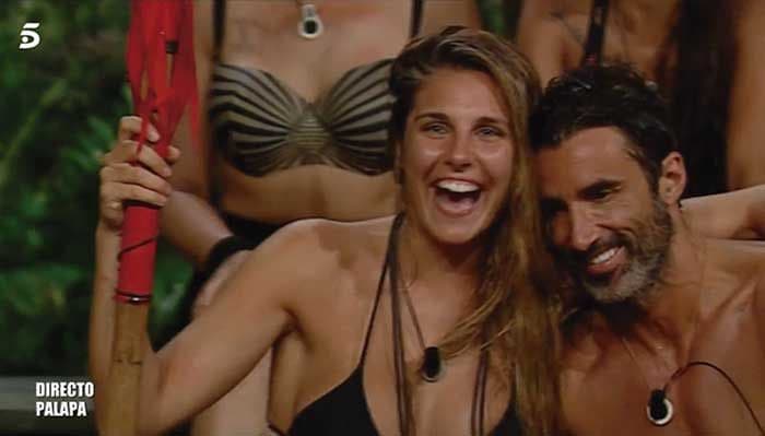 Hugo Sierra e Ivana Icardi en Supervivientes