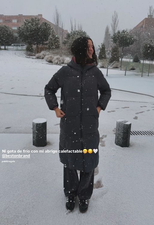 Victoria Federica, durante la nevada