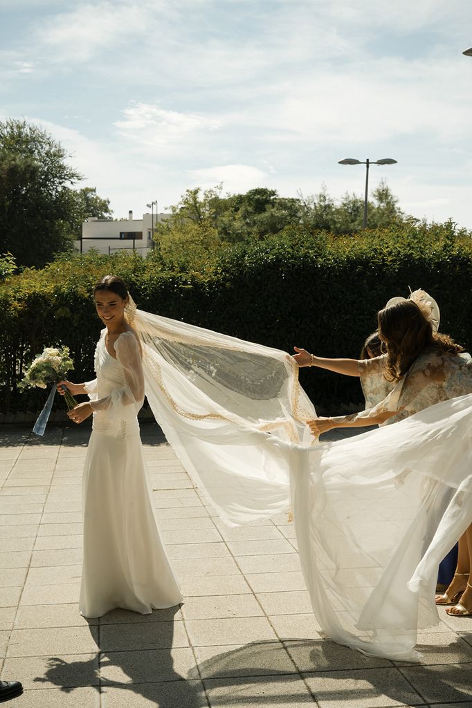 Mantilla Antigua Novia