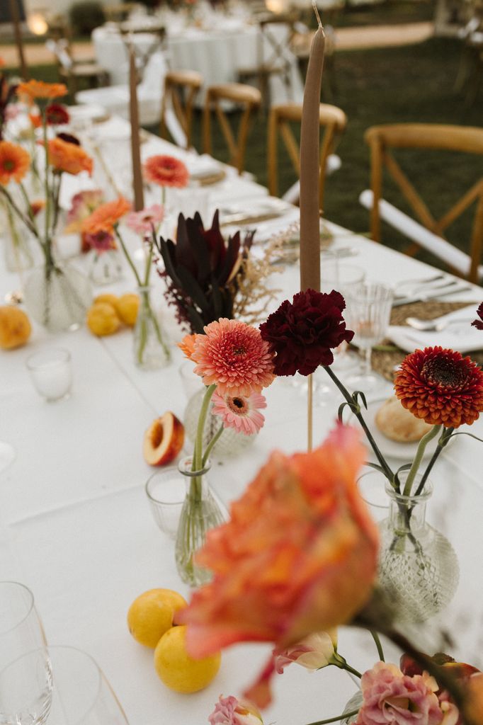 Decoración de bodas de verano mesa imperial