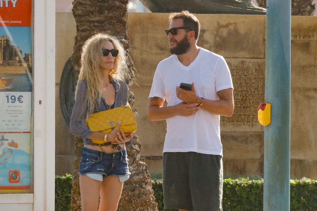 La pareja, estos días durante sus vacaciones