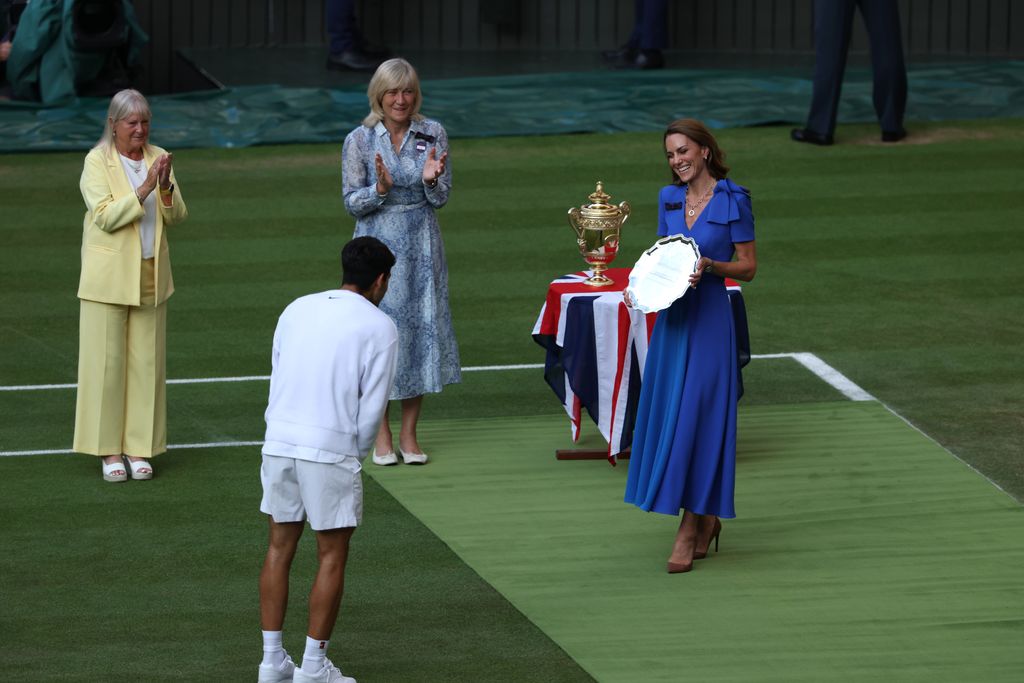 Con Carlos Alcaraz en Wimbledon 2025