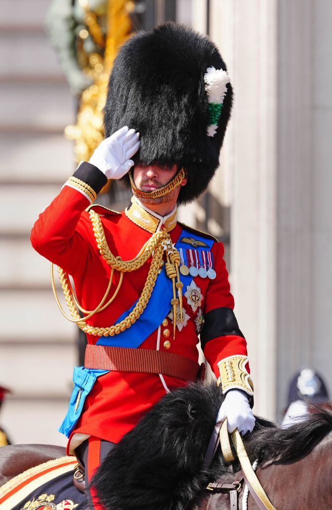 El príncipe Guillermo en el Trooping the Colour 2025