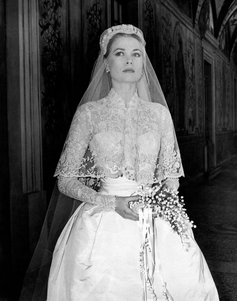 Grace Kelly en el día de su boda