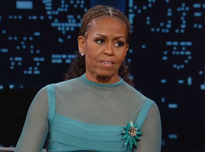 Michelle Obama en el programa de Jimmy Kimmel el 16 de diciembre de 2025