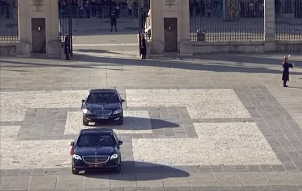 Llega la Familia Real al Palacio Real de Madrid