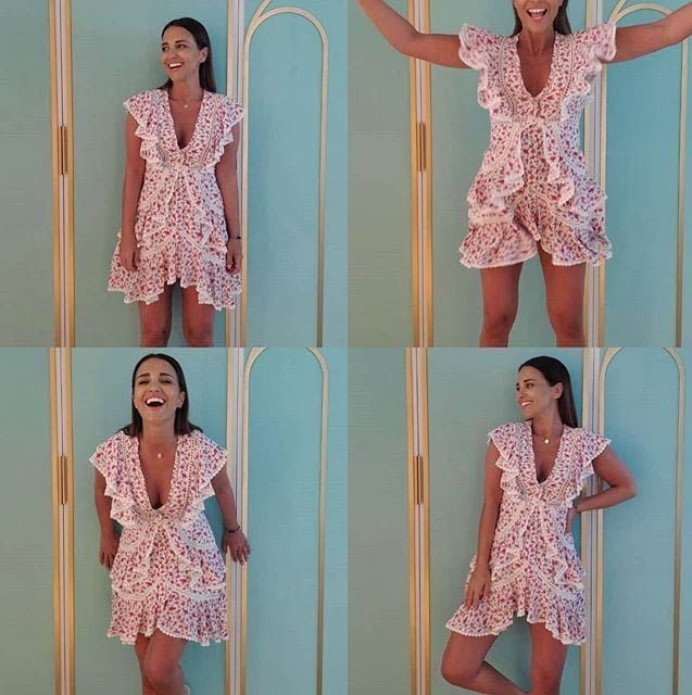Paula Echevarría con nuevo vestido de Fetiche Suances