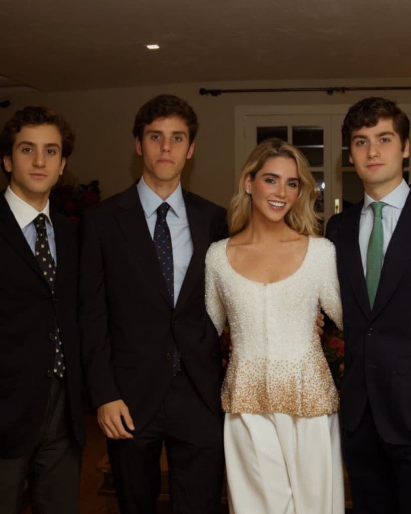 Los hijos de Quique Sánchez Flores, Paty, Quique, Pablo y Jorge