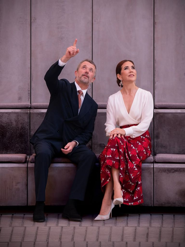Mary de Dinamarca y el rey Federico en la inauguración de 'The Dome'.