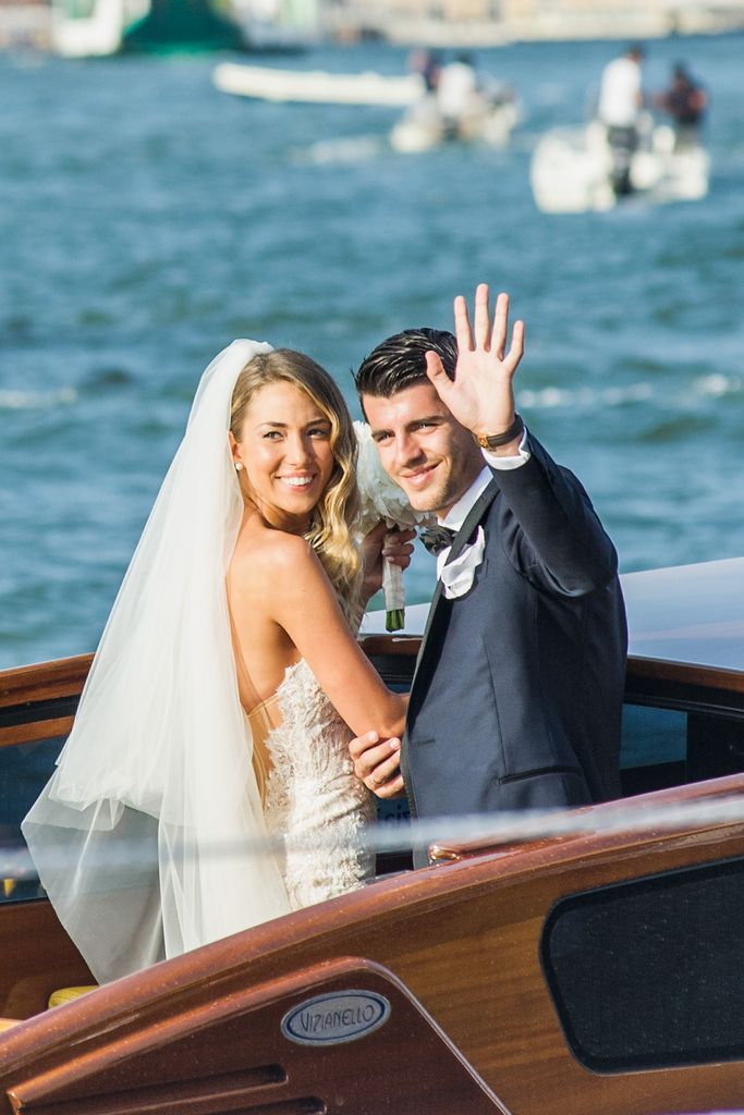 Alice Campello y Álvaro Morata el día de su boda