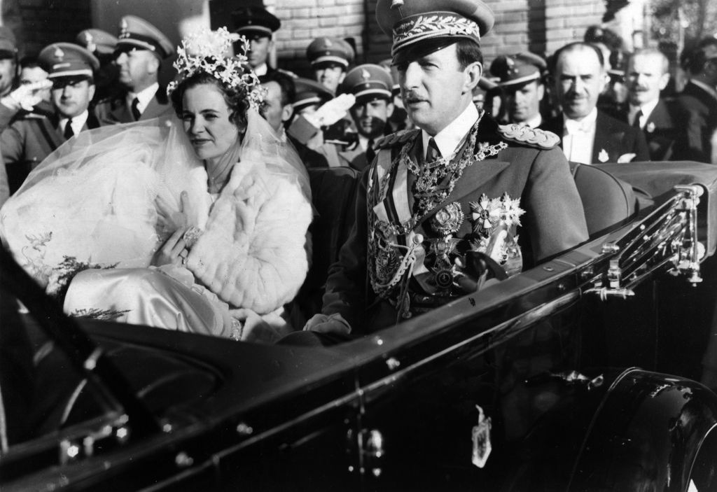 Geraldine y el rey Zog, en su paseo en carruaje, tras su boda