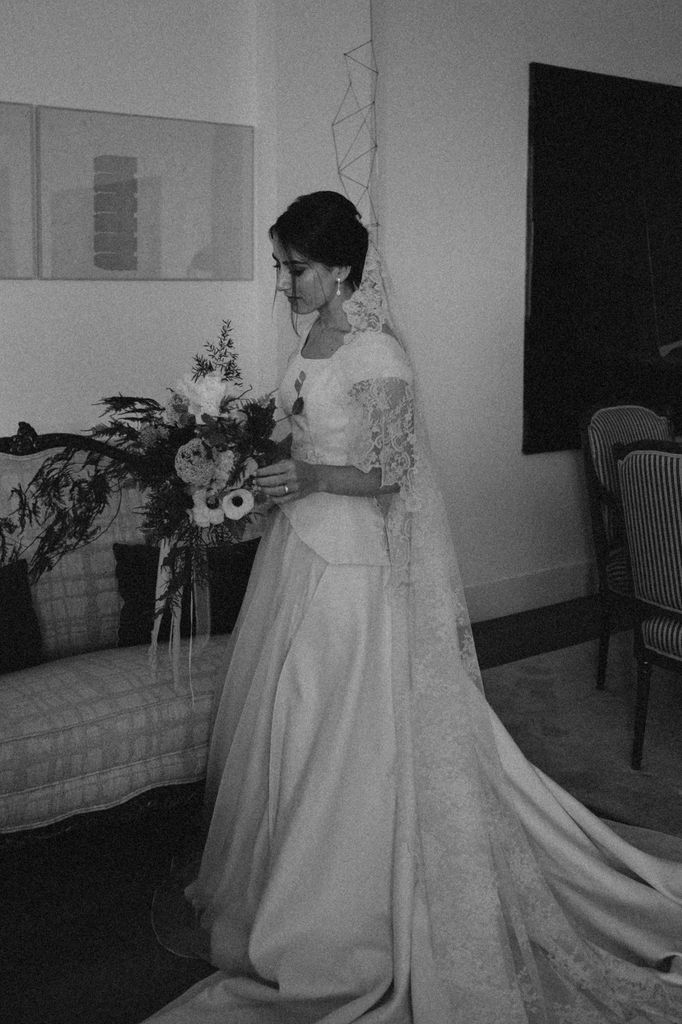 Look de novia de Flor Fuertes