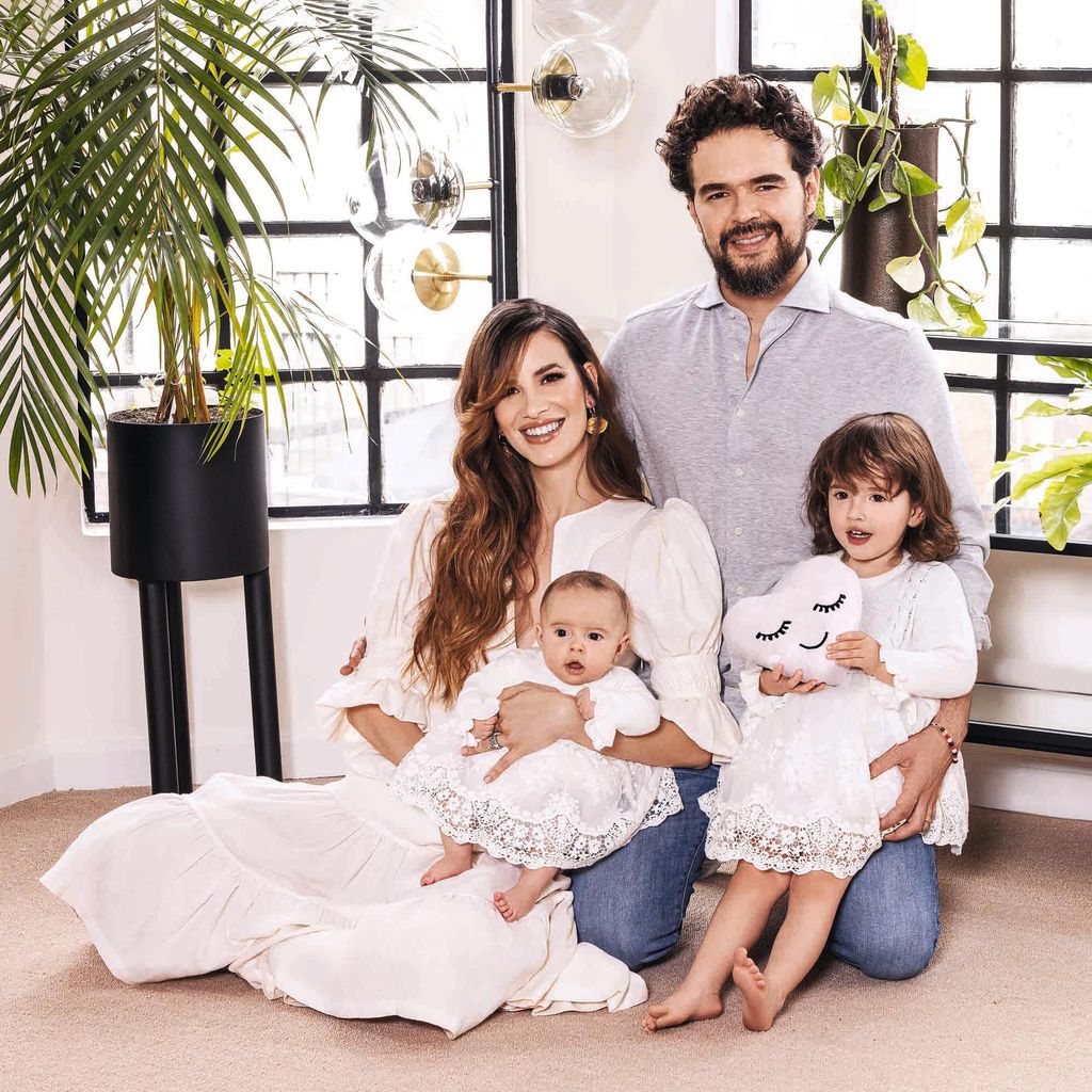 Laura Londoño y su familia