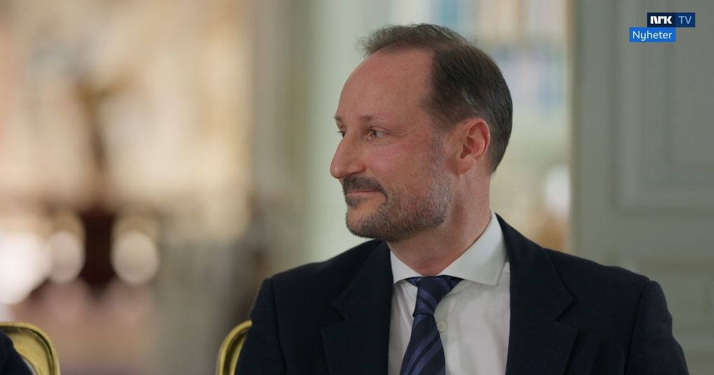 El príncipe Haakon, durante la entrevista para NRK