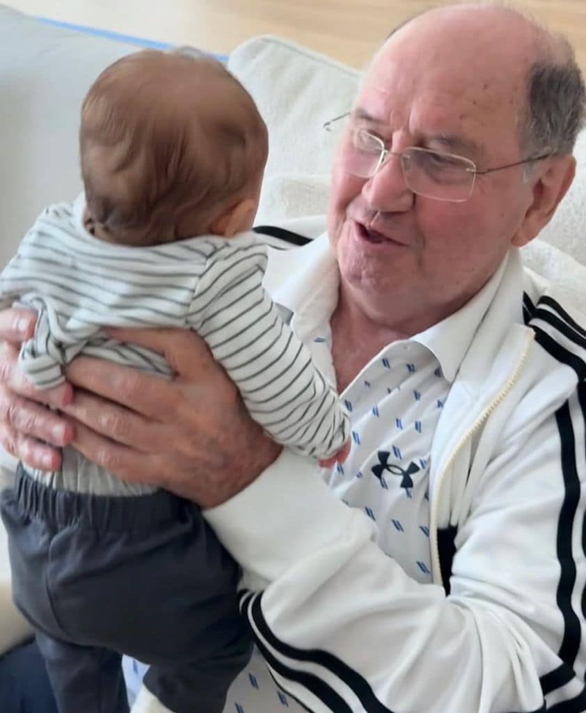 El bebé de Gisele Bündchen y Joaquim Valente con su abuelo 