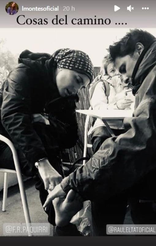 Francisco Rivera y Lourdes Montes hacen el Camino de Santiago