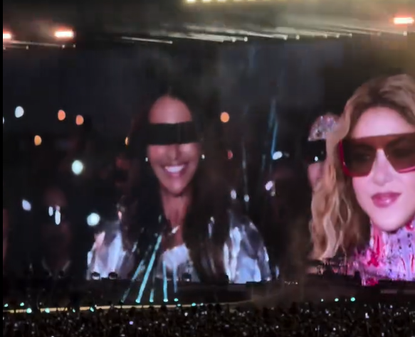 Paula Echevarría fue una de las invitadas sorpresas en el segundo concierto de Shakira en Madrid