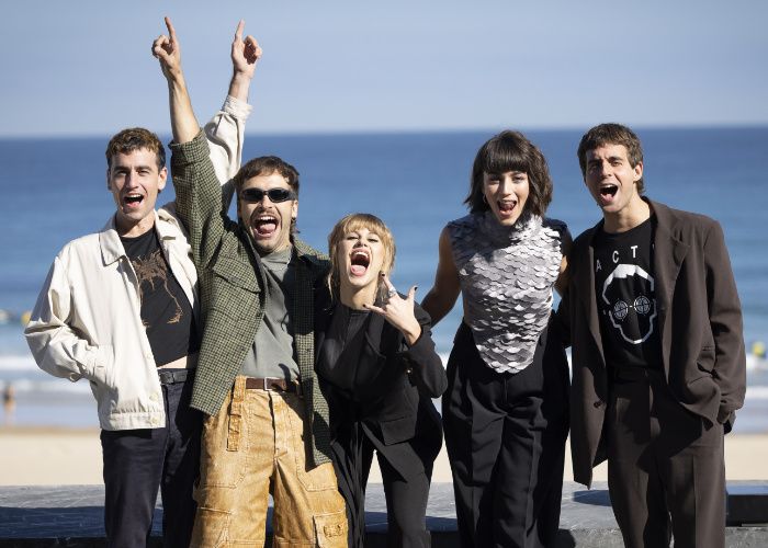 El elenco de 'La Ruta' en el Festival de San Sebastián